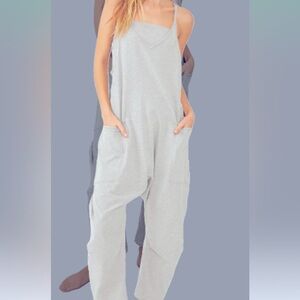 Free People Movement  Hot Shot Onesie NWT - (S) Heather Gray